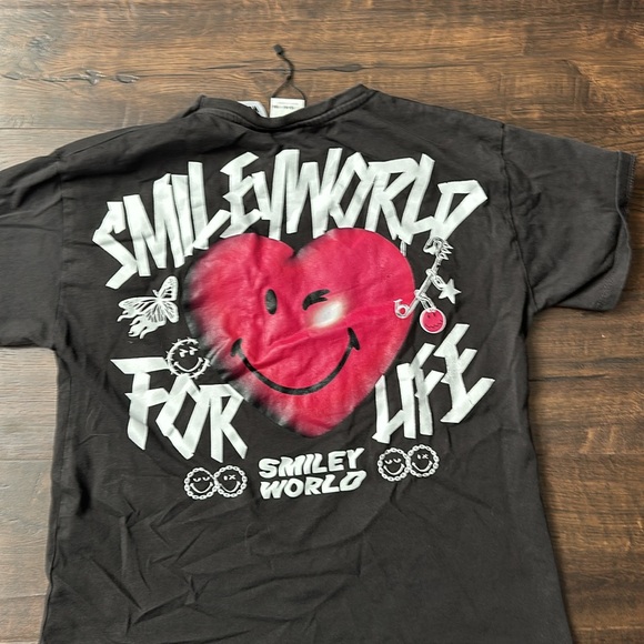 Zara Boys T Shirt Smiley World#A37 - Picture 3 of 3